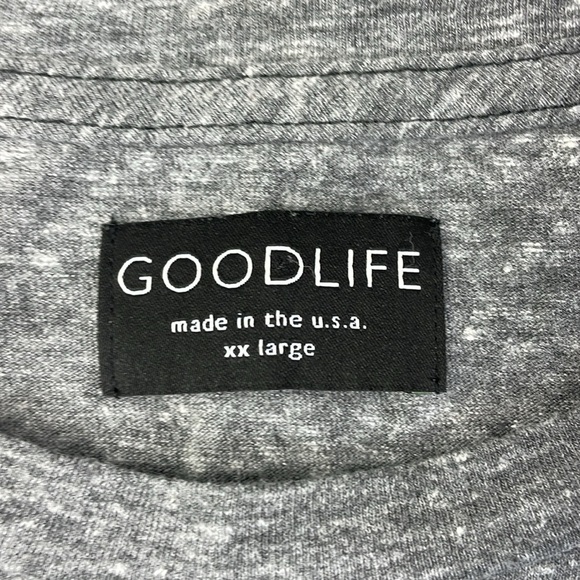 Goodlife Men’s Long Sleeve Grey Crewneck Tee Shirt, size XXL - Picture 2 of 8